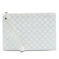 Bottega Veneta Leather Intrecciato Clutch