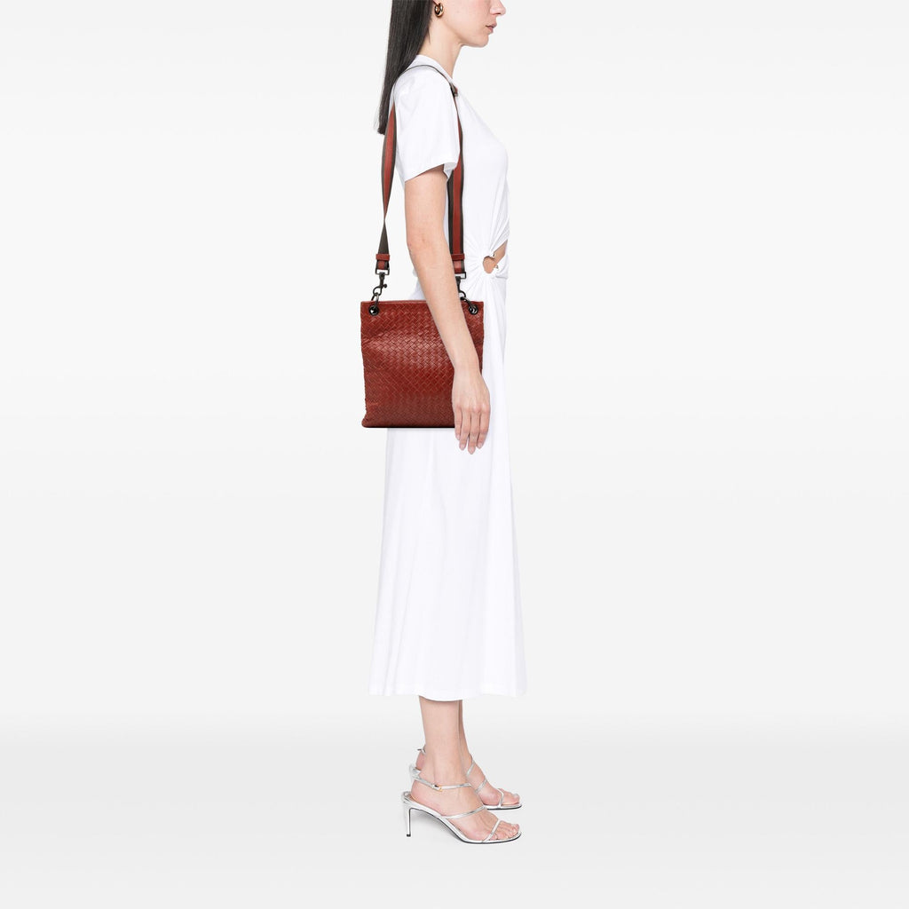 Bottega Veneta Leather Intrecciato Crossbody