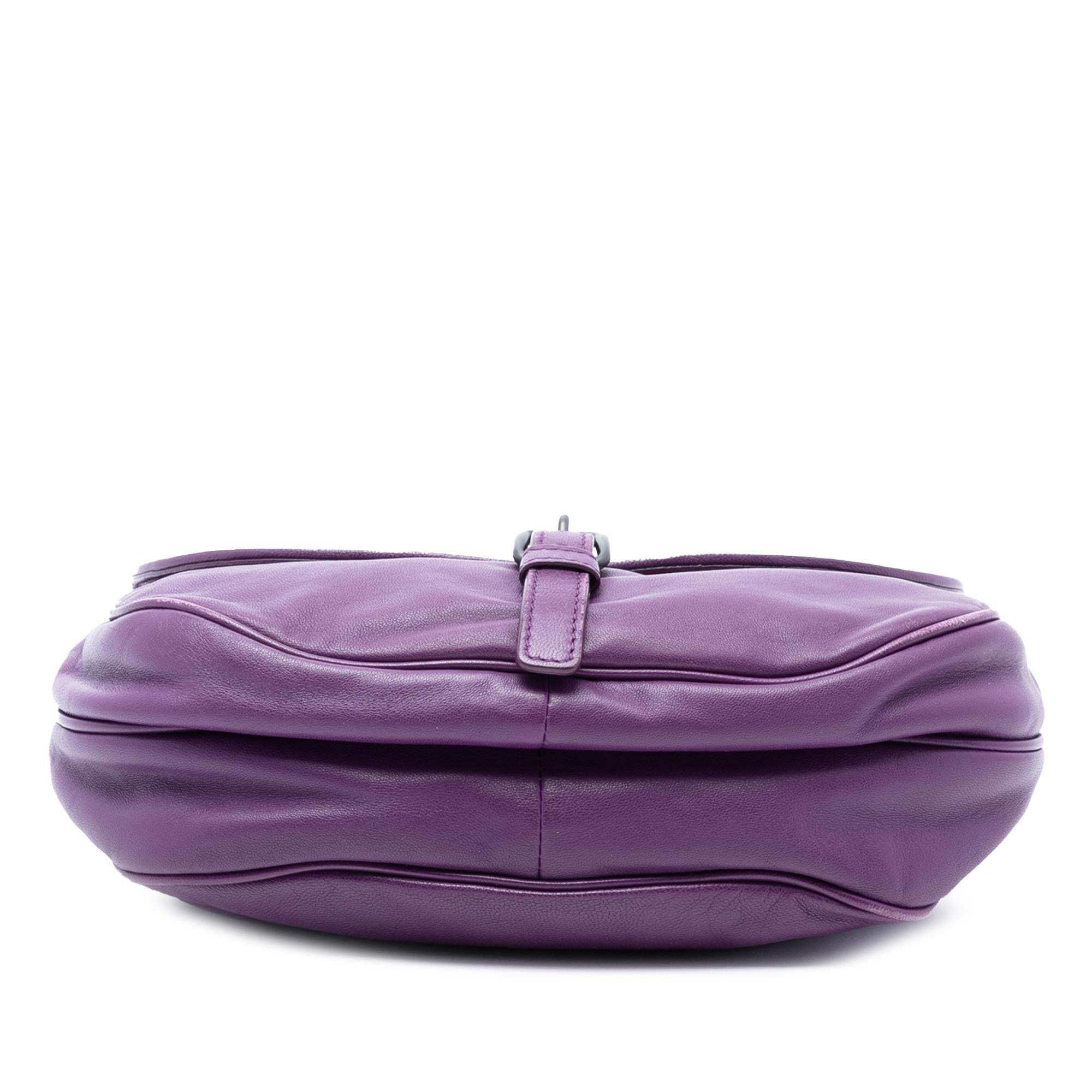 Bottega Veneta Leather Intrecciato Double Sided Flap Satchel