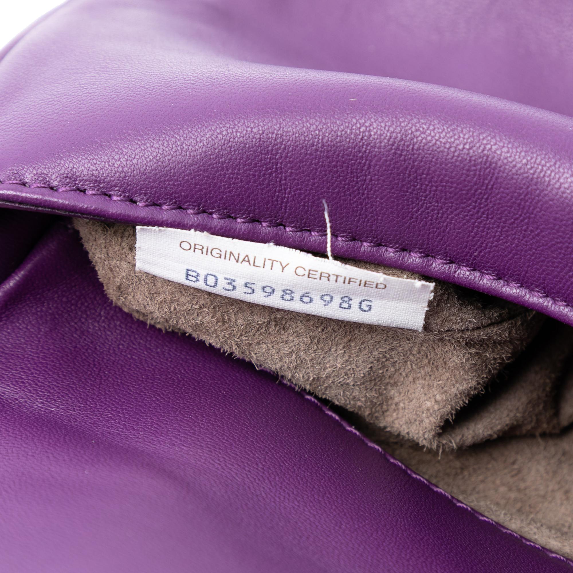 Bottega Veneta Leather Intrecciato Double Sided Flap Satchel