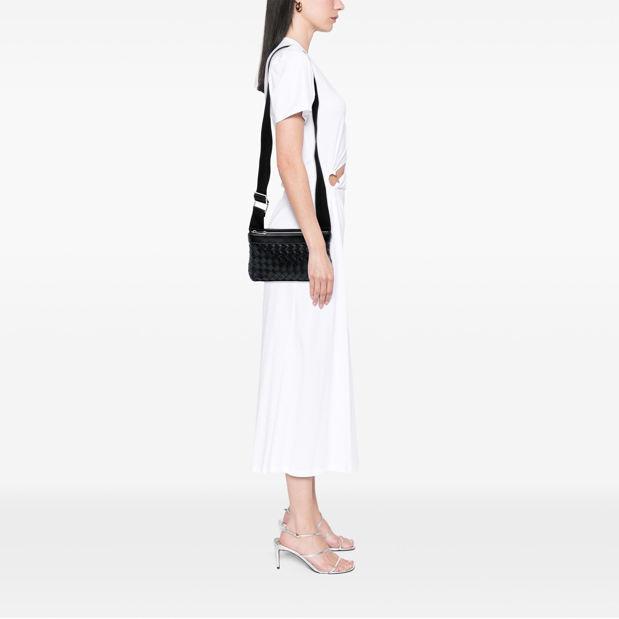 Bottega Veneta Leather Intrecciato Duo Crossbody