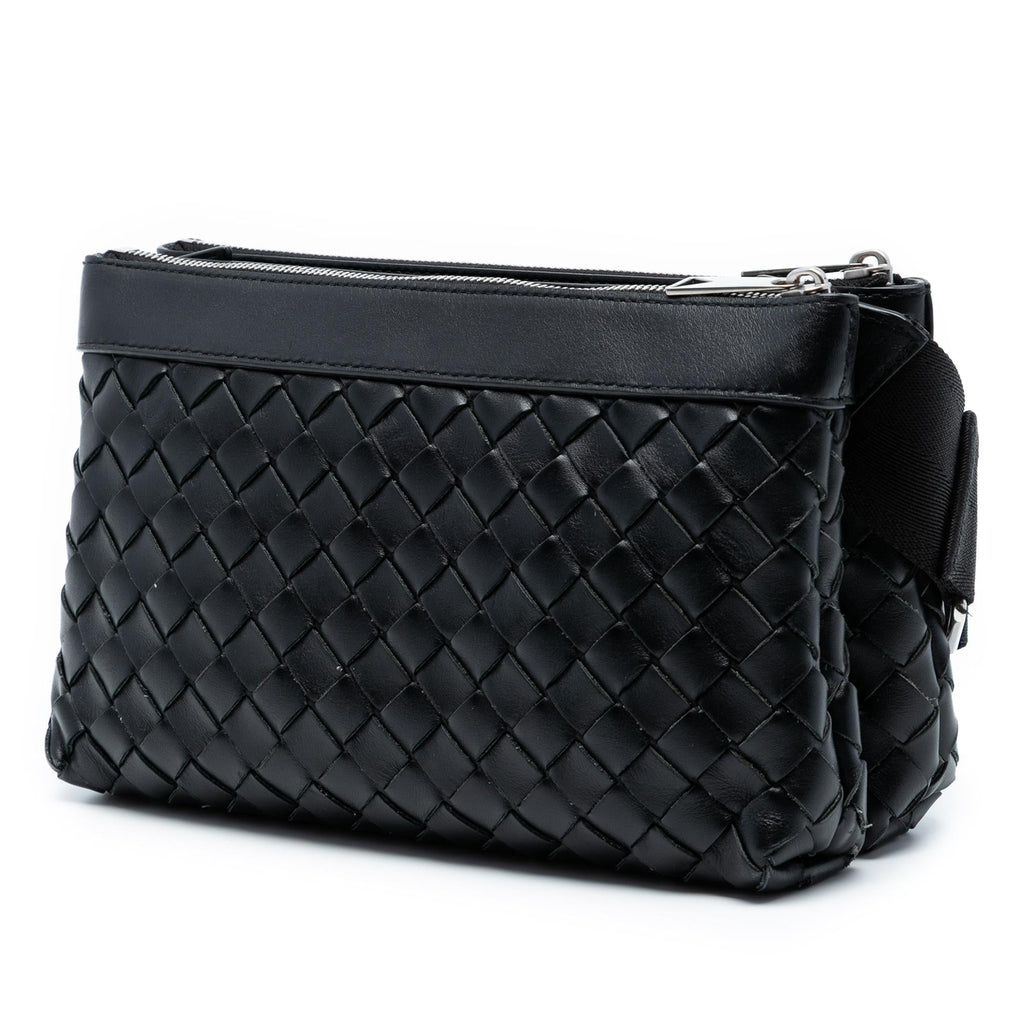 Bottega Veneta Leather Intrecciato Duo Crossbody