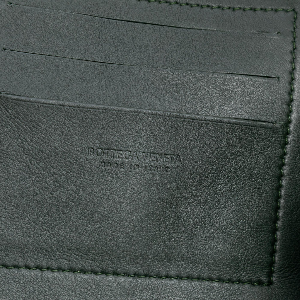 Bottega Veneta Leather Intrecciato Hydrology Document Case Pouch