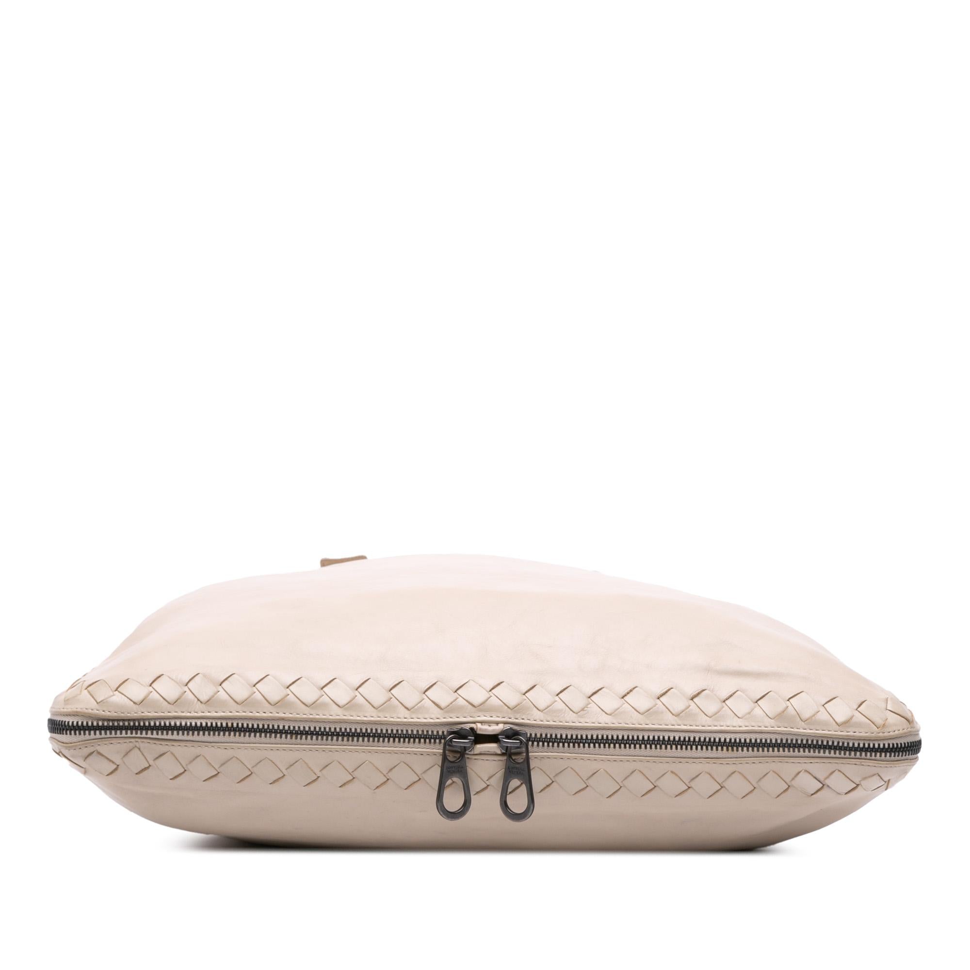 Bottega Veneta Leather Intrecciato Side Zip Tote