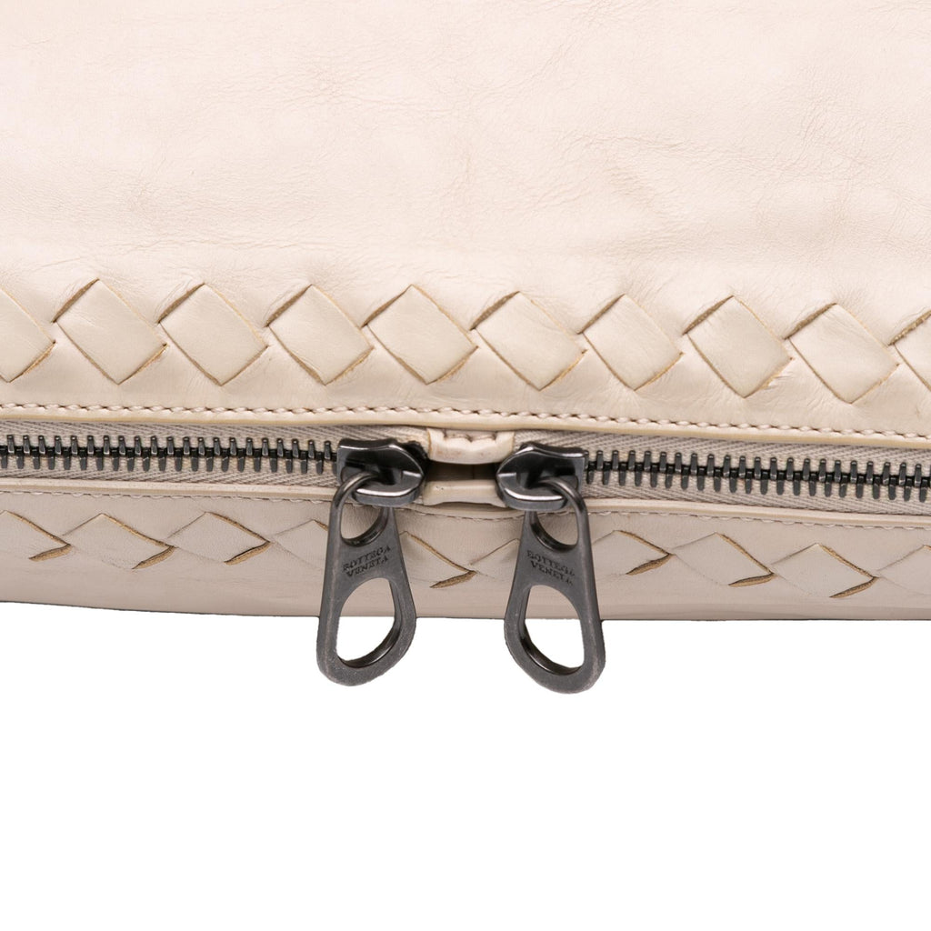 Bottega Veneta Leather Intrecciato Side Zip Tote