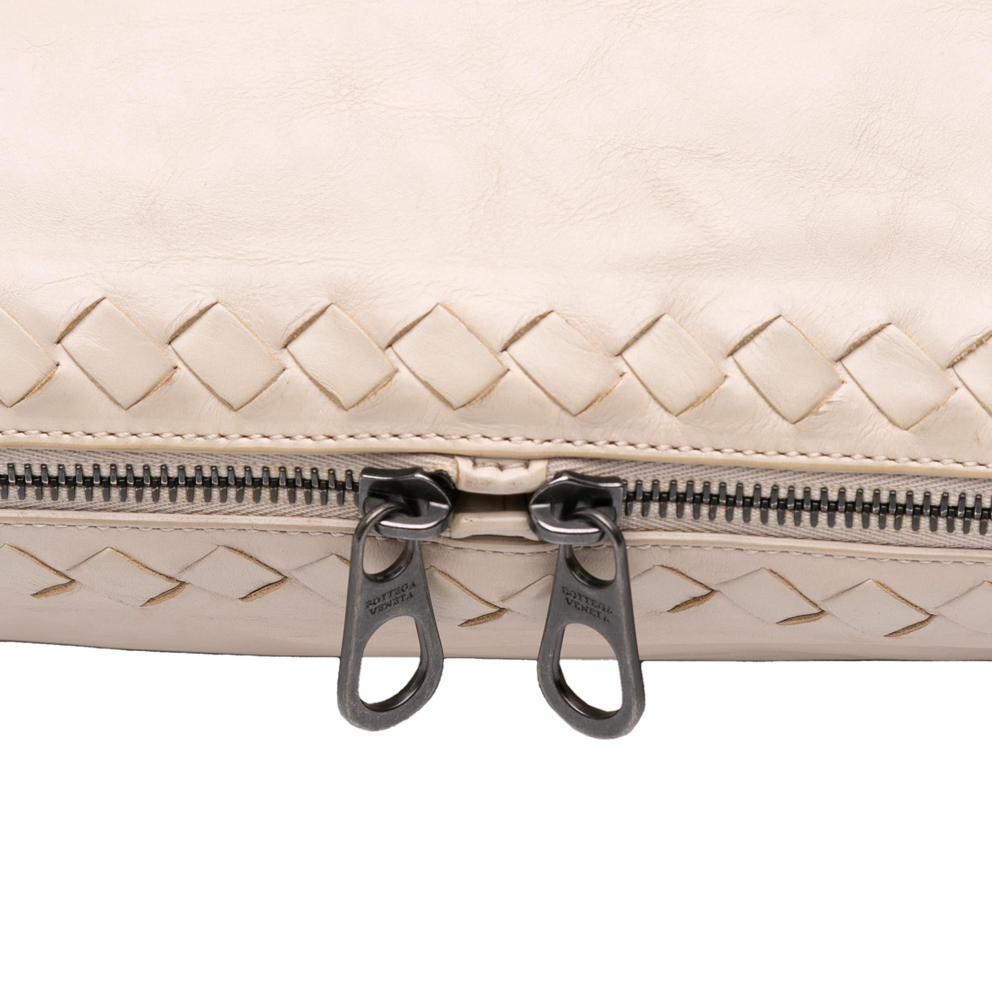 Bottega Veneta Leather Intrecciato Side Zip Tote