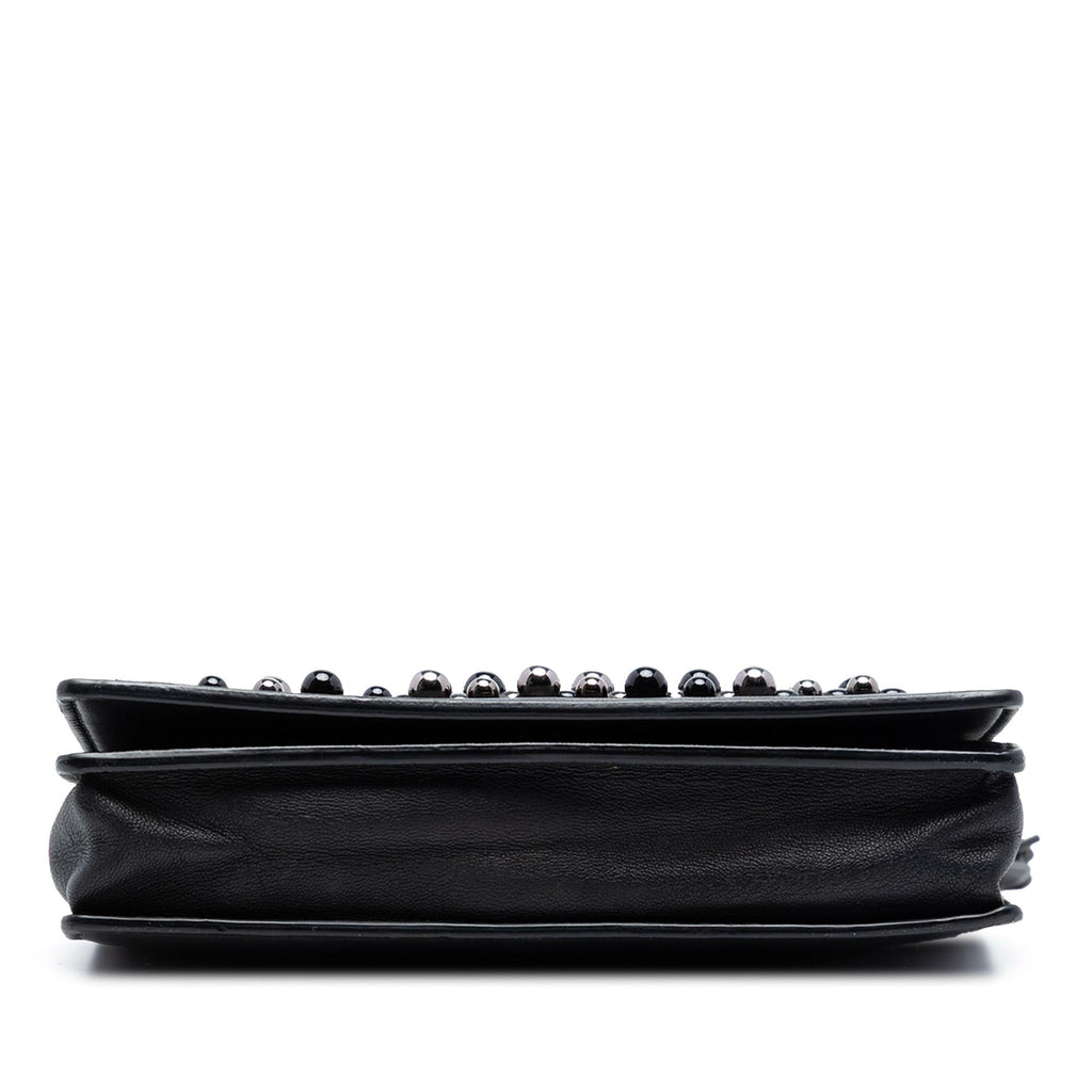 Bottega Veneta Leather Studded Wallet on Chain