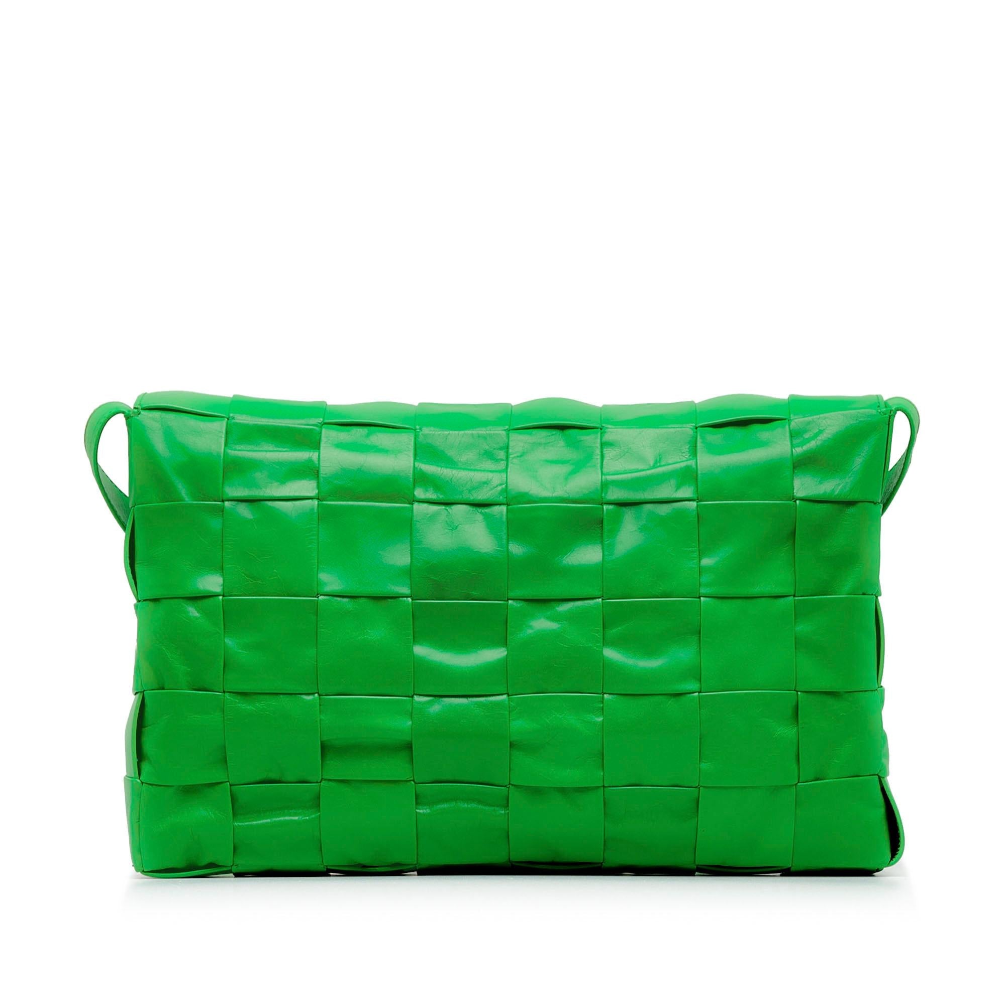 Bottega Veneta Maxi Paper Calfskin Intrecciato Cassette Crossbody