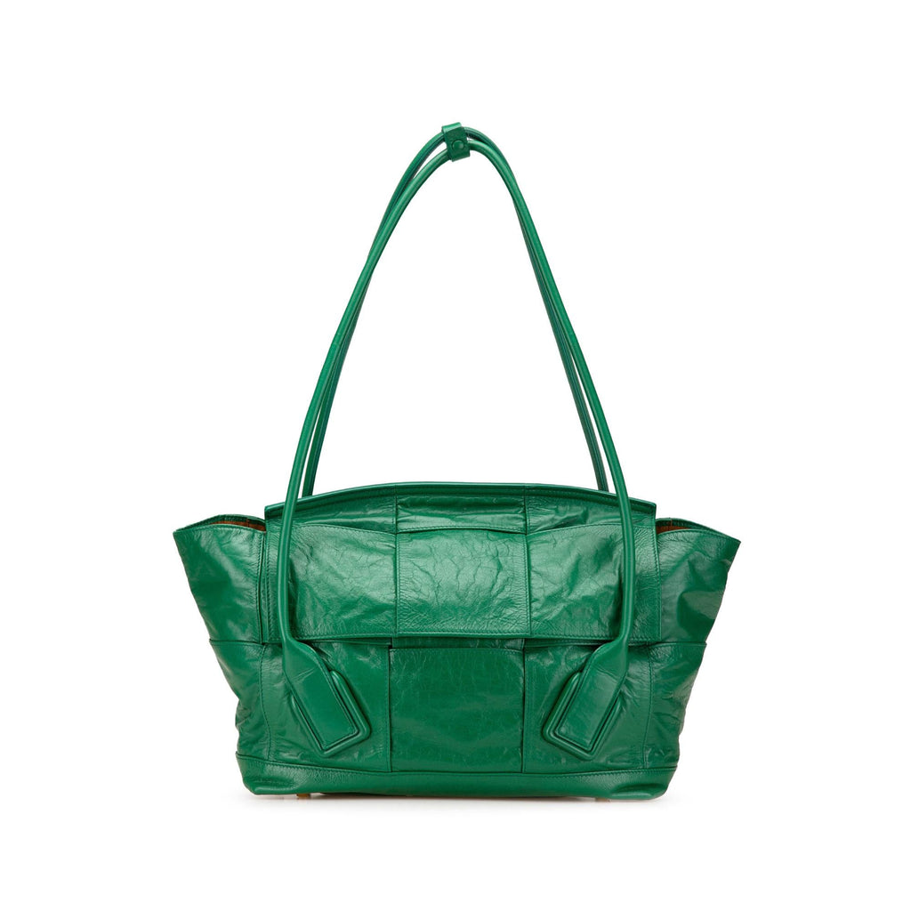 Bottega Veneta Medium Calfskin Maxi Intrecciato Arco Slouch Tote