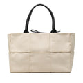 Bottega Veneta Medium Canvas Maxi Intrecciato Arco Tote