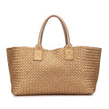 Bottega Veneta Medium Lambskin Intreccio Cabat Tote