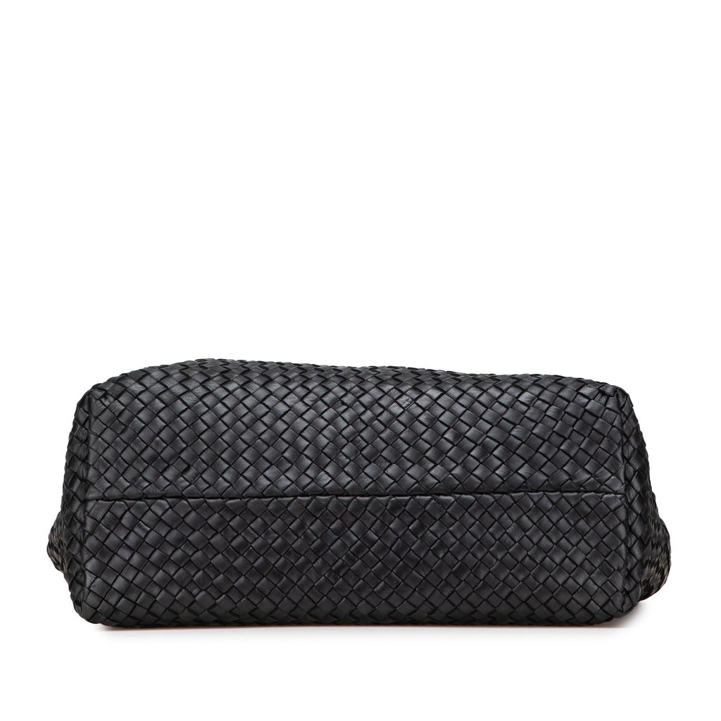 Bottega Veneta Medium Lambskin Intreccio Cabat Tote