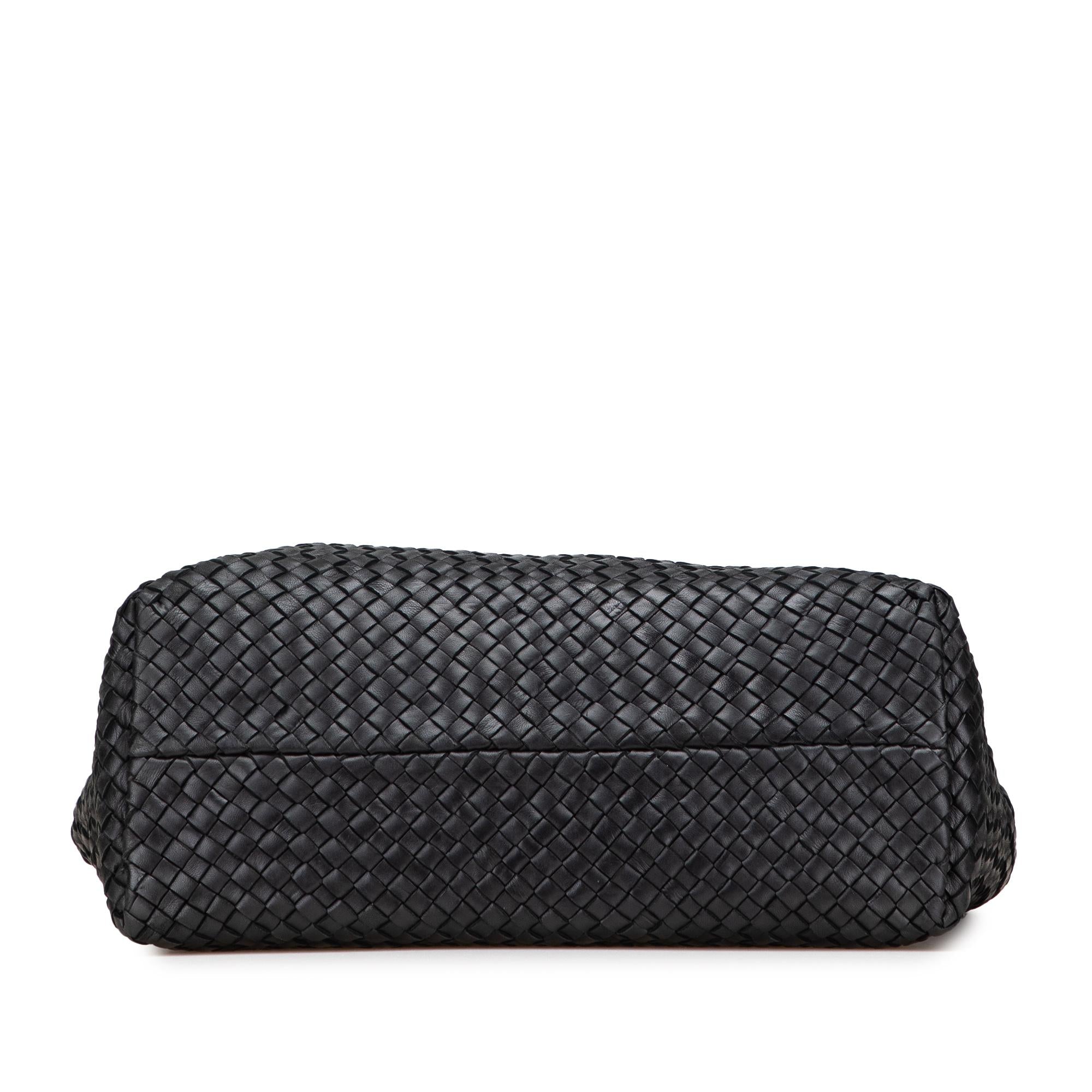 Bottega Veneta Medium Lambskin Intreccio Cabat Tote