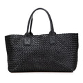 Bottega Veneta Medium Lambskin Intreccio Cabat Tote