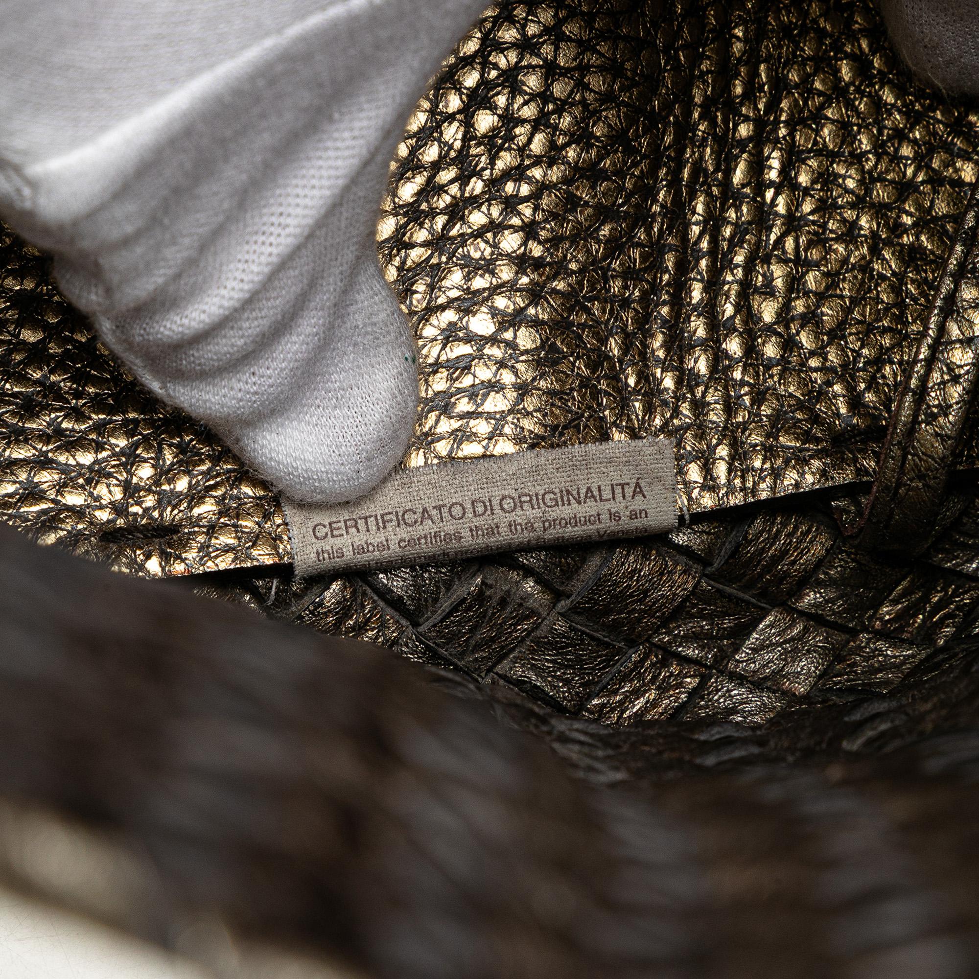 Bottega Veneta Medium Lambskin Intreccio Cabat Tote