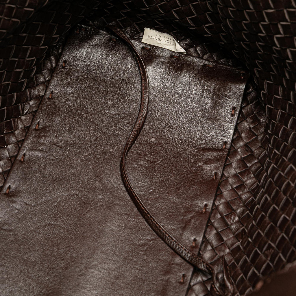 Bottega Veneta Medium Lambskin Intreccio Cabat Tote