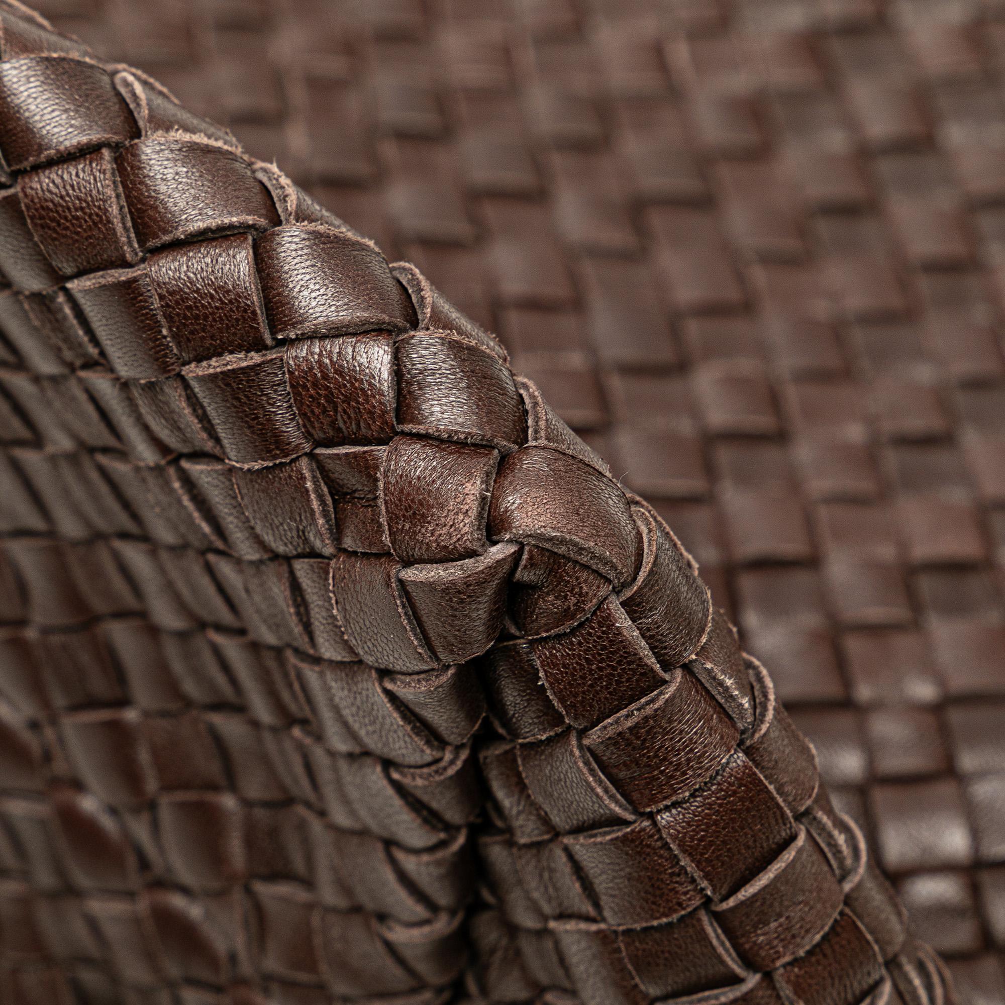 Bottega Veneta Medium Lambskin Intreccio Cabat Tote