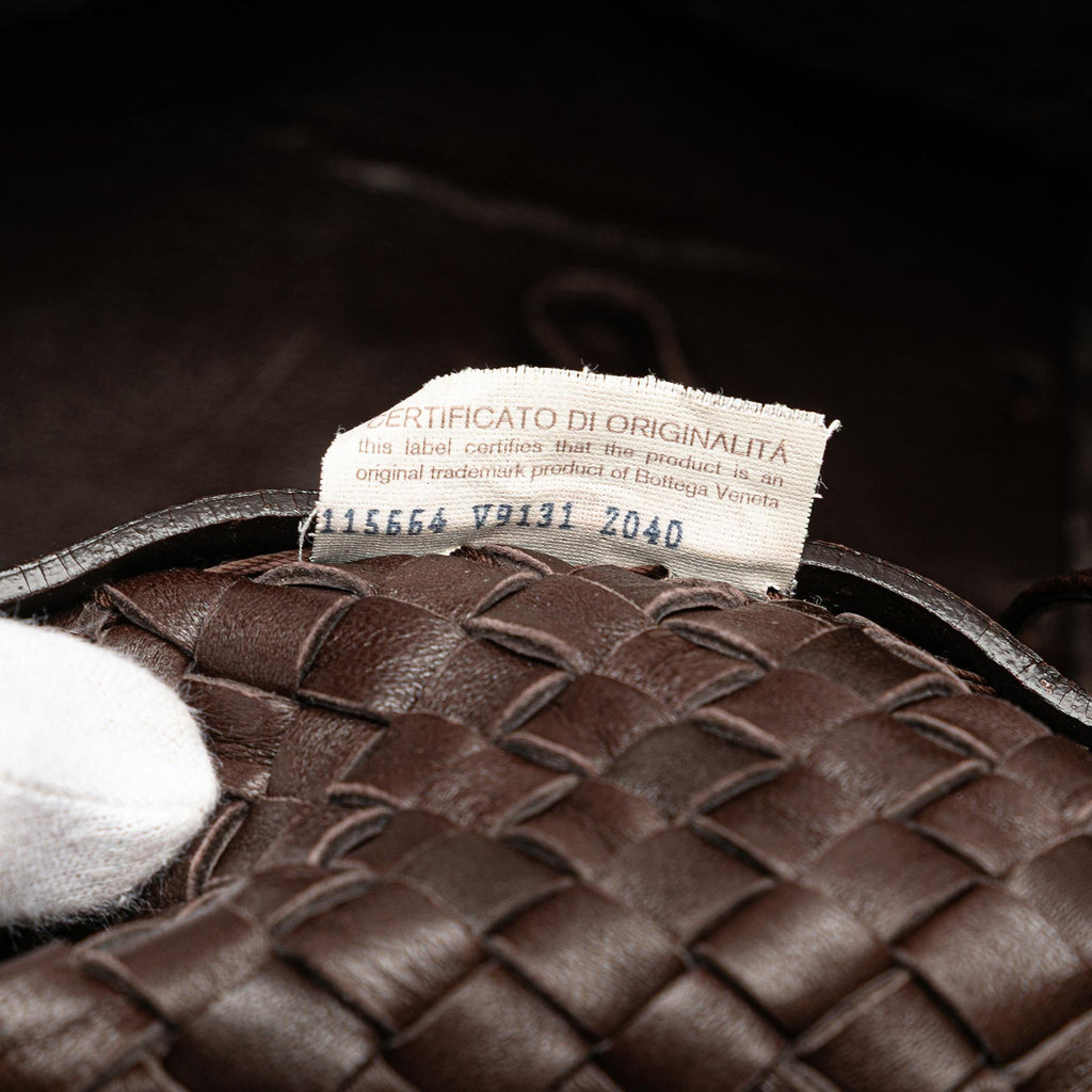Bottega Veneta Medium Lambskin Intreccio Cabat Tote