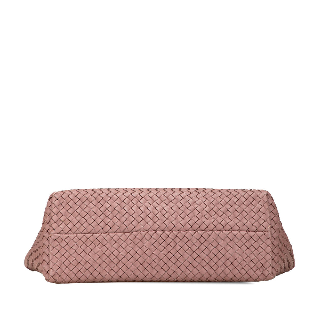 Bottega Veneta Medium Lambskin Intreccio Cabat Tote
