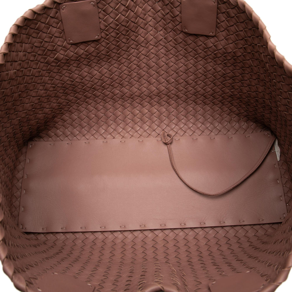 Bottega Veneta Medium Lambskin Intreccio Cabat Tote