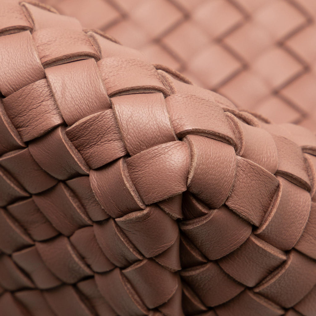 Bottega Veneta Medium Lambskin Intreccio Cabat Tote