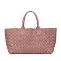 Bottega Veneta Medium Lambskin Intreccio Cabat Tote