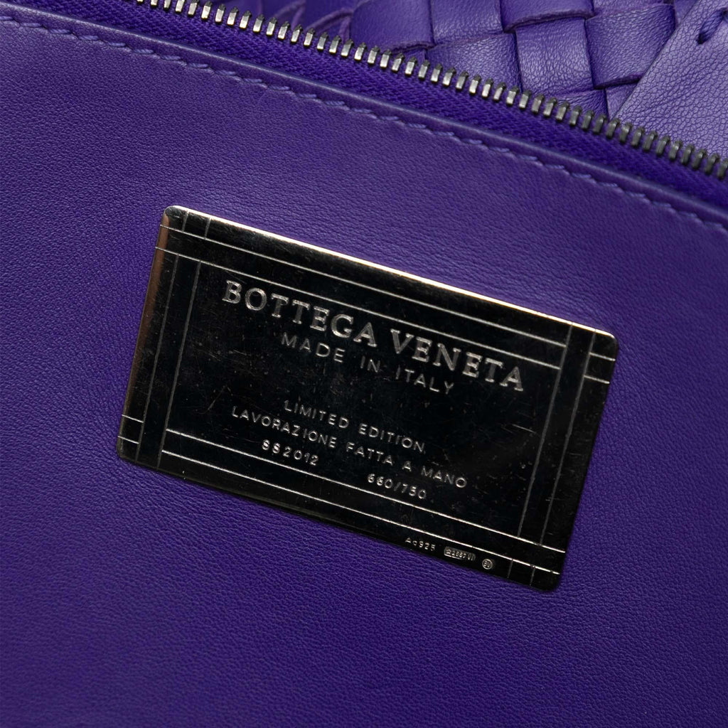 Bottega Veneta Medium Lambskin Intreccio Cabat Tote