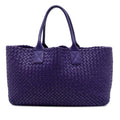 Bottega Veneta Medium Lambskin Intreccio Cabat Tote