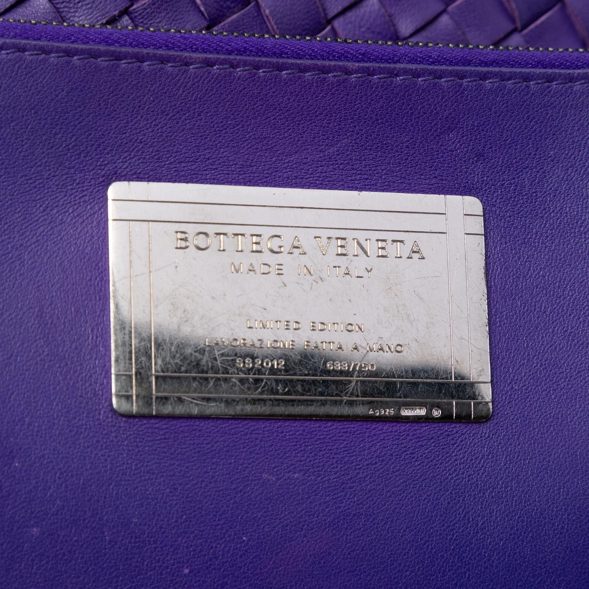 Bottega Veneta Medium Lambskin Intreccio Cabat Tote