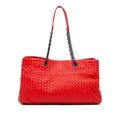 Bottega Veneta Medium Nappa Intrecciato Double Chain Tote
