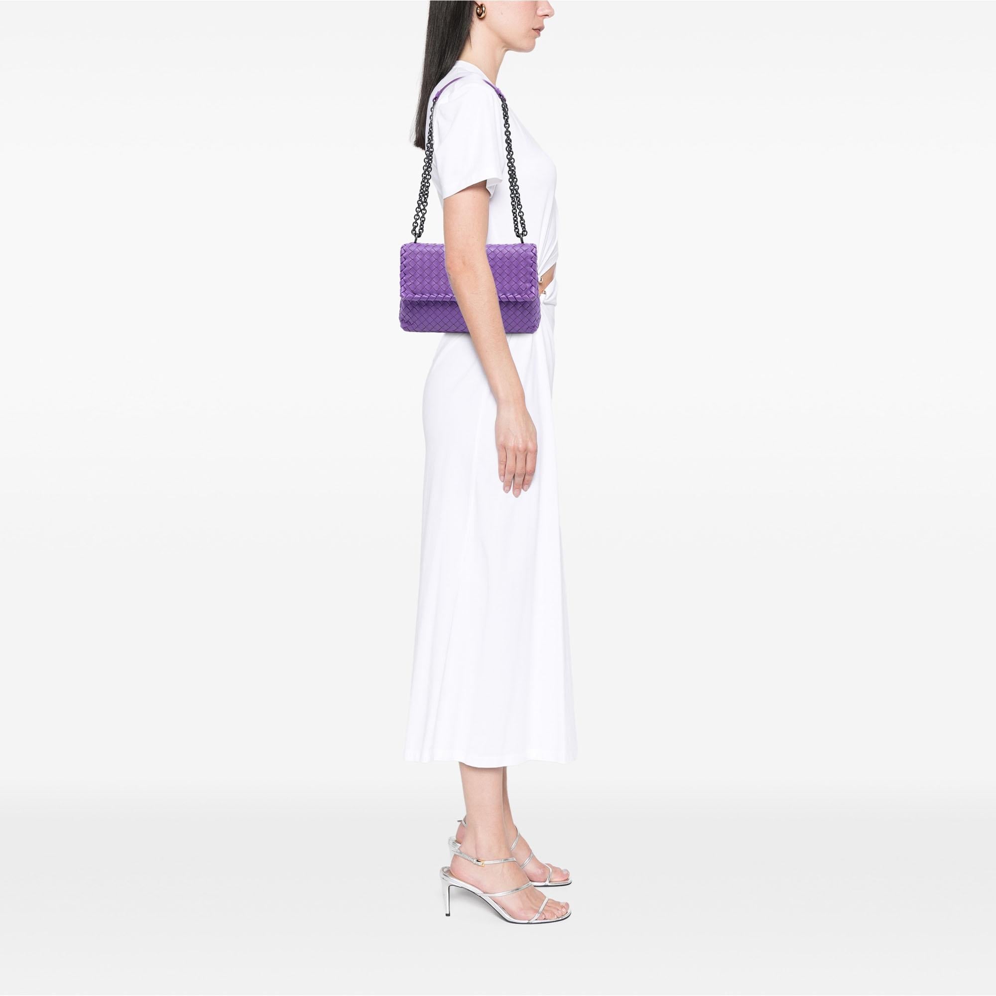 Bottega Veneta Medium Nappa Intrecciato Olimpia Shoulder Bag