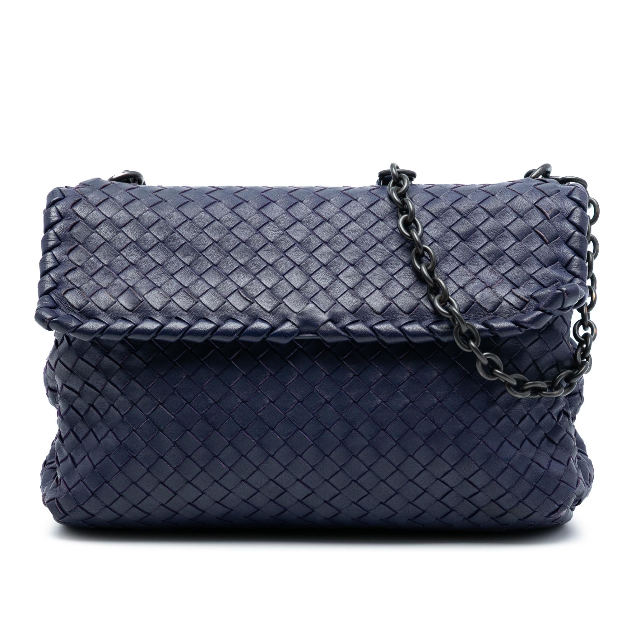 Bottega Veneta Medium Nappa Intrecciato Olimpia Shoulder Bag