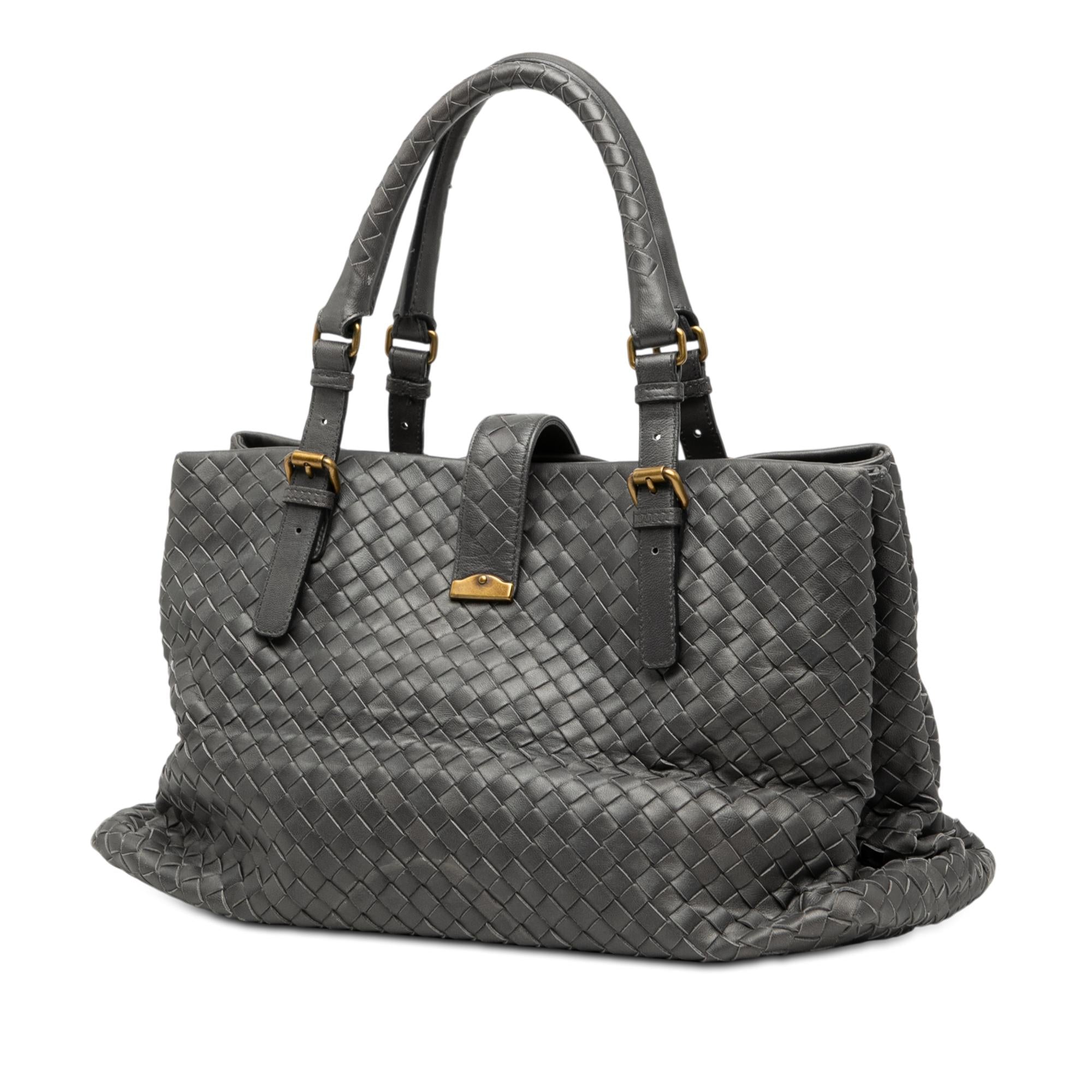 Bottega Veneta Medium Nappa Intrecciato Roma Tote