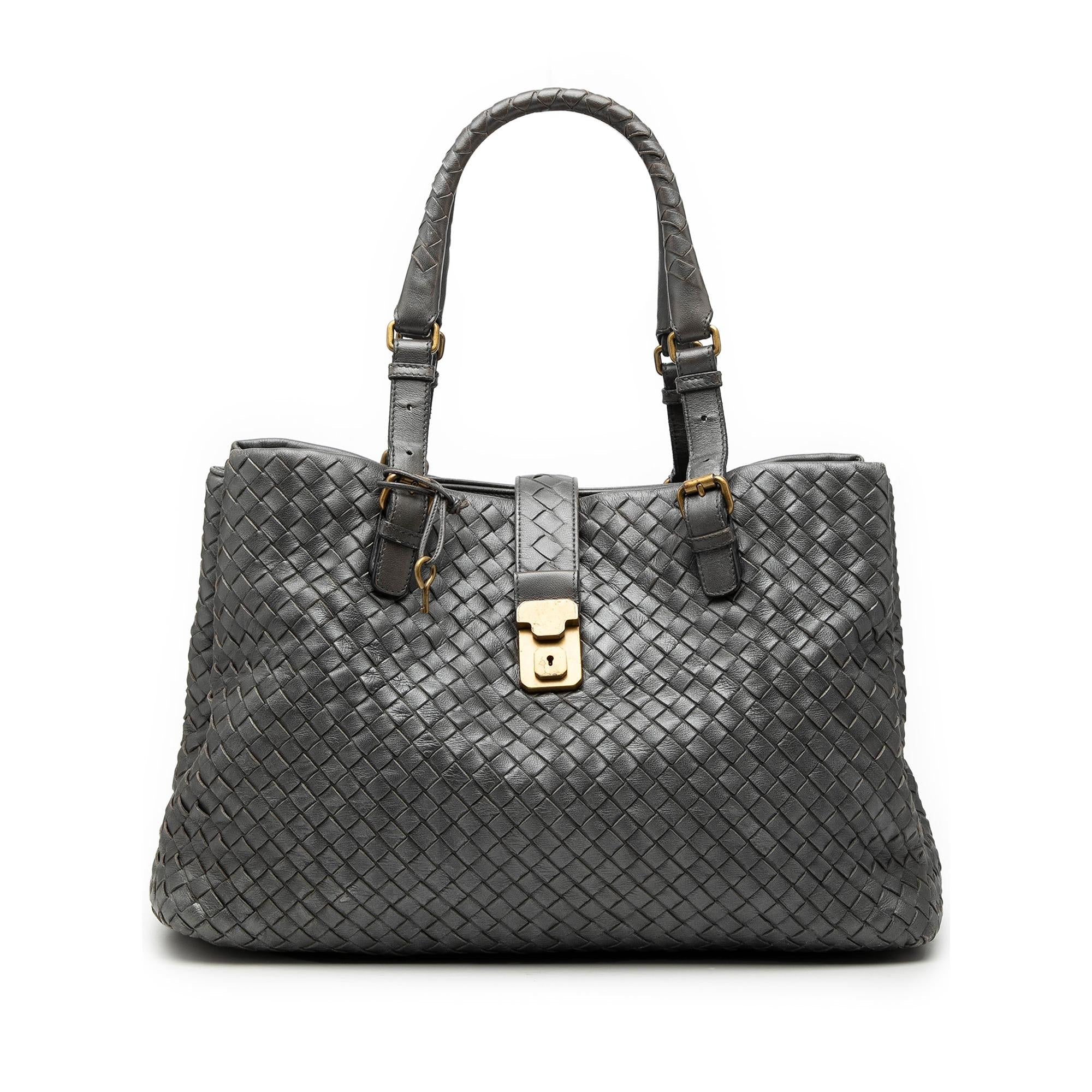 Bottega Veneta Medium Nappa Intrecciato Roma Tote