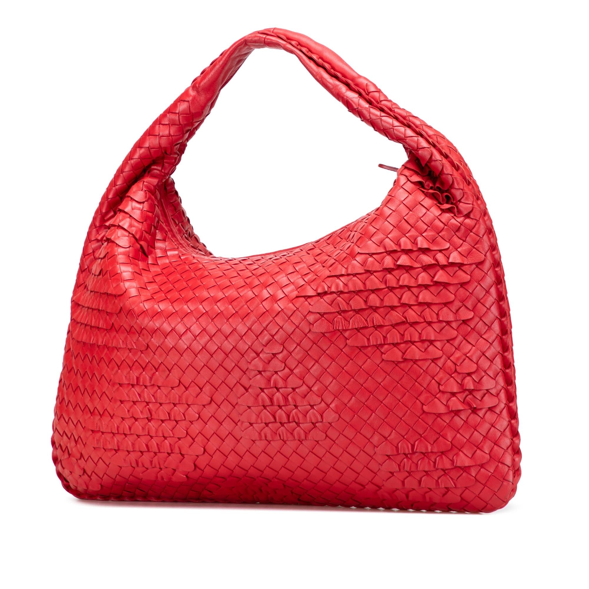 Bottega Veneta Medium Nappa Intrecciato Ruffle Veneta Hobo