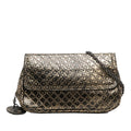 Bottega Veneta Metallic Calfskin Intrecciomirage Chain Flap Crossbody