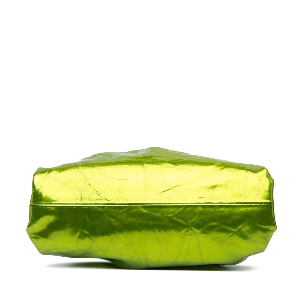 Bottega Veneta Metallic Crushed Calfskin The Mini Pouch