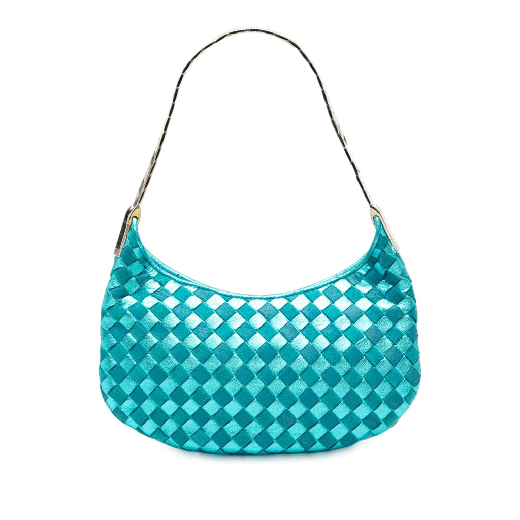 Bottega Veneta Metallic Nappa Intrecciato Hobo