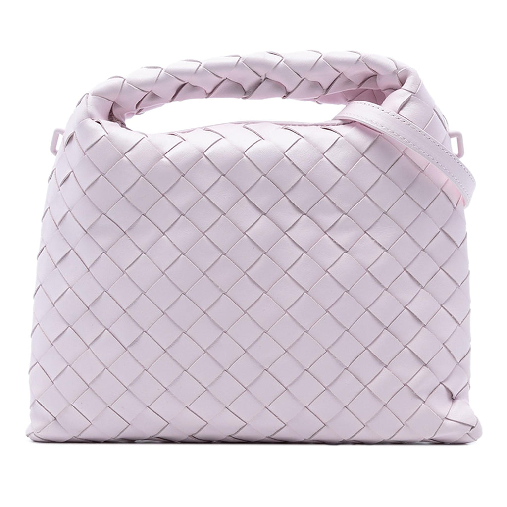 Bottega Veneta Mini Calfskin Intrecciato Hop Satchel