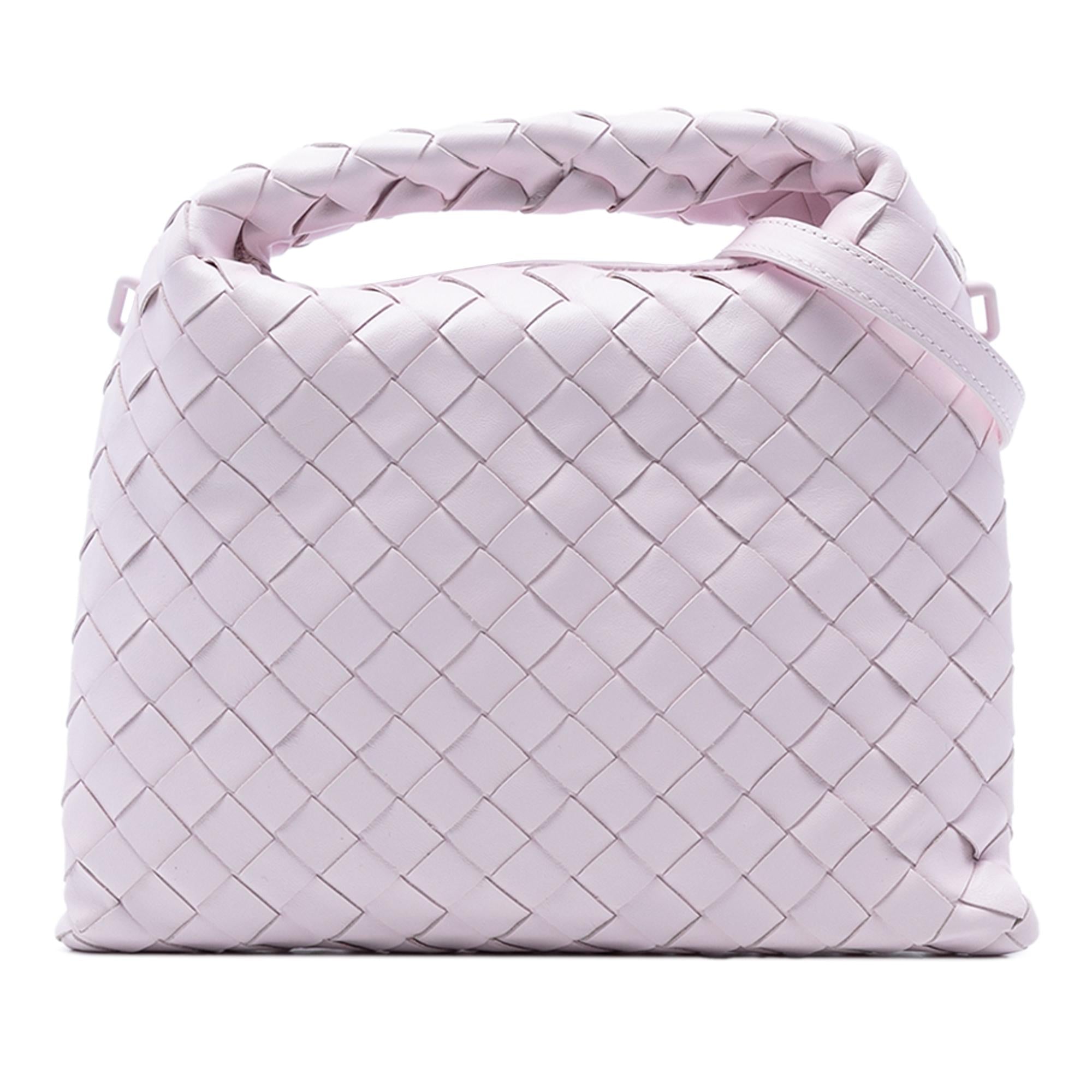 Bottega Veneta Mini Calfskin Intrecciato Hop Satchel