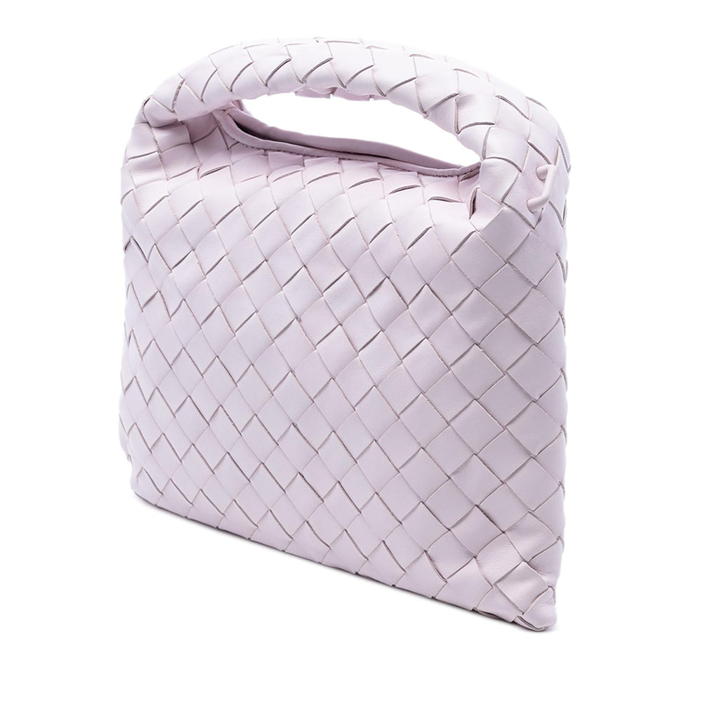 Bottega Veneta Mini Calfskin Intrecciato Hop Satchel