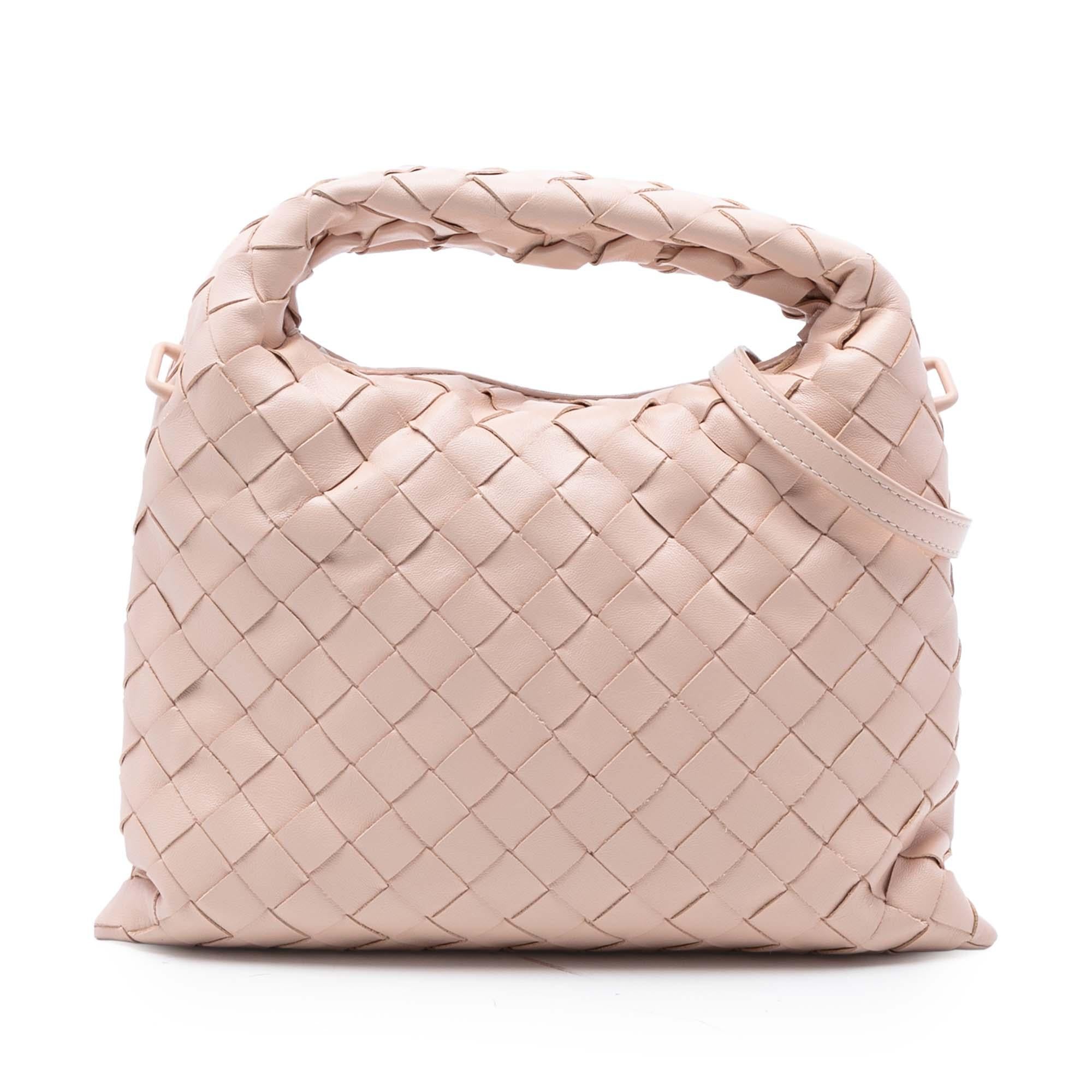 Bottega Veneta Mini Calfskin Intrecciato Hop Satchel