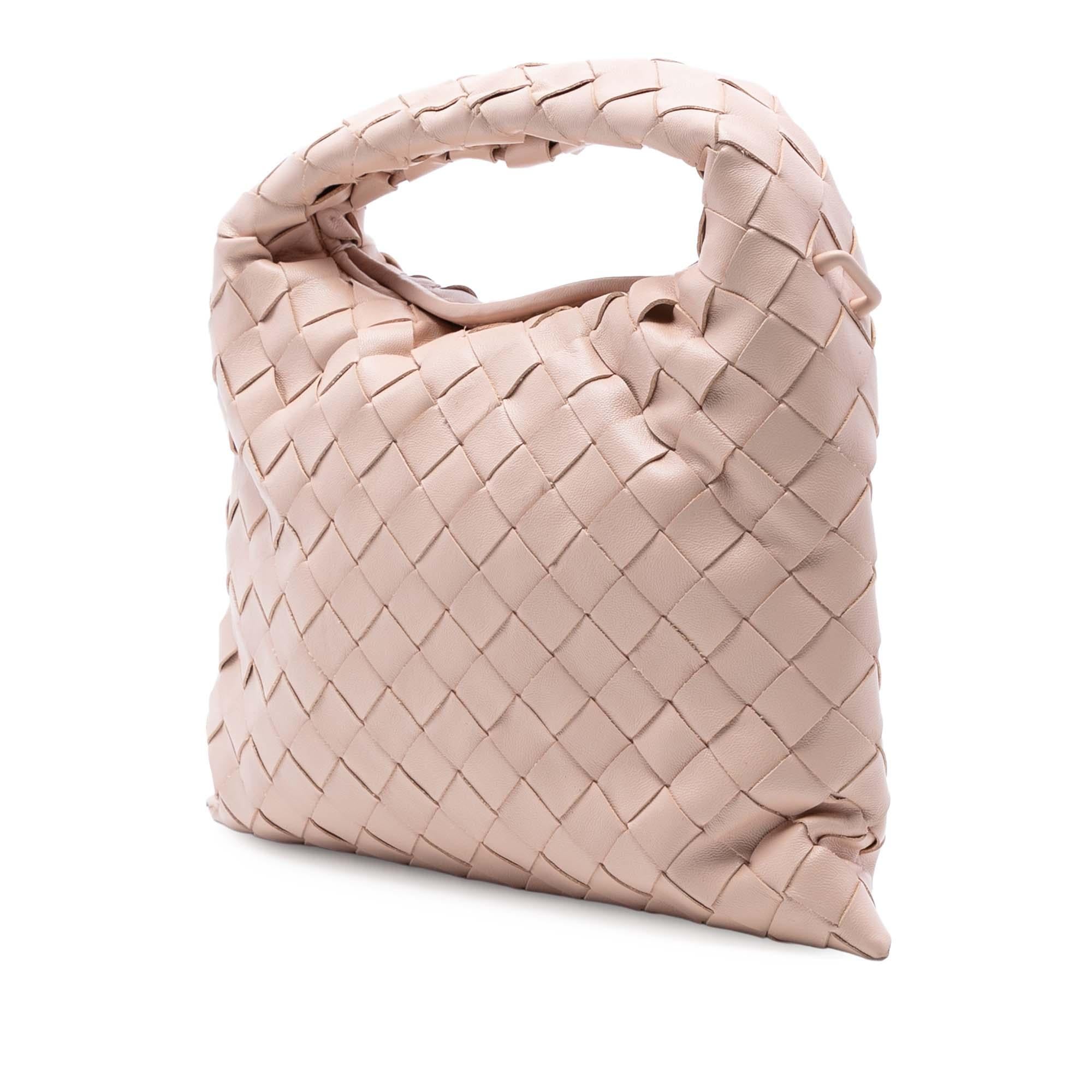 Bottega Veneta Mini Calfskin Intrecciato Hop Satchel