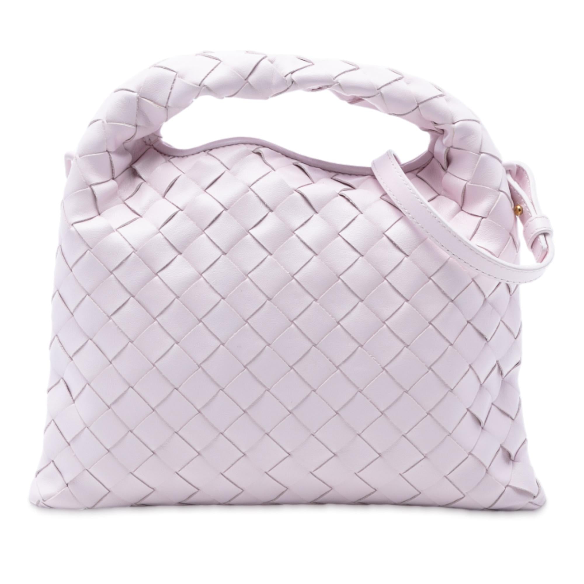 Bottega Veneta Mini Calfskin Intrecciato Hop Satchel