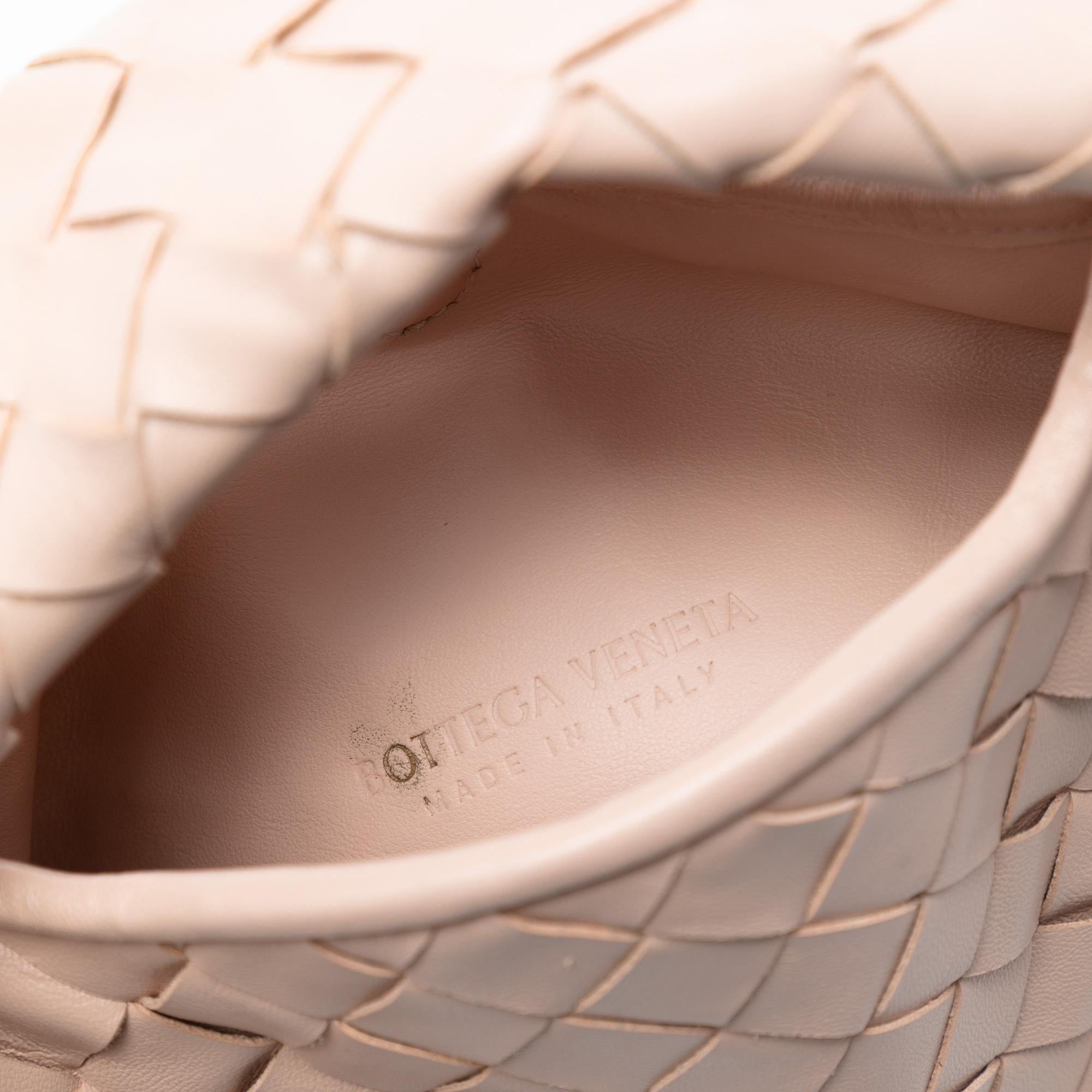 Bottega Veneta Mini Calfskin Intrecciato Hop Satchel