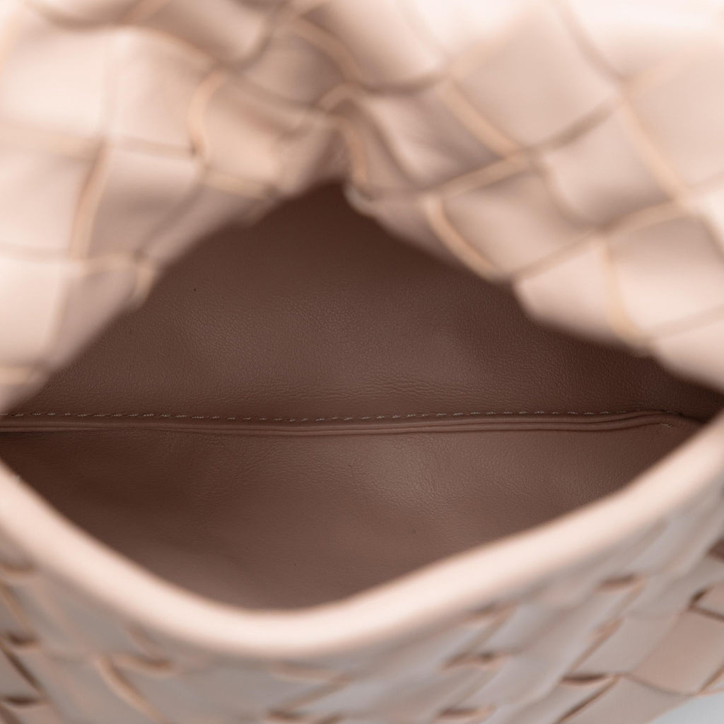Bottega Veneta Mini Calfskin Intrecciato Hop Satchel