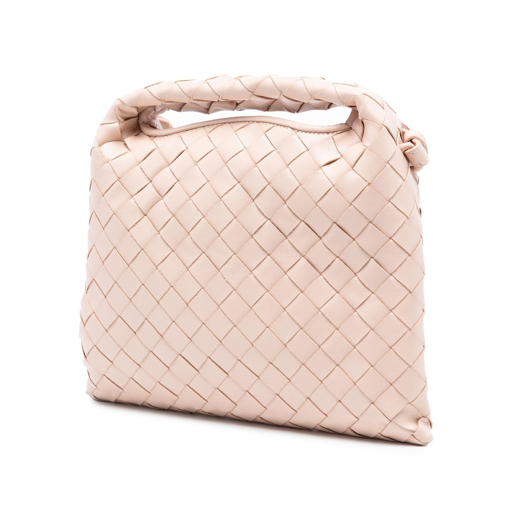Bottega Veneta Mini Calfskin Intrecciato Hop Satchel