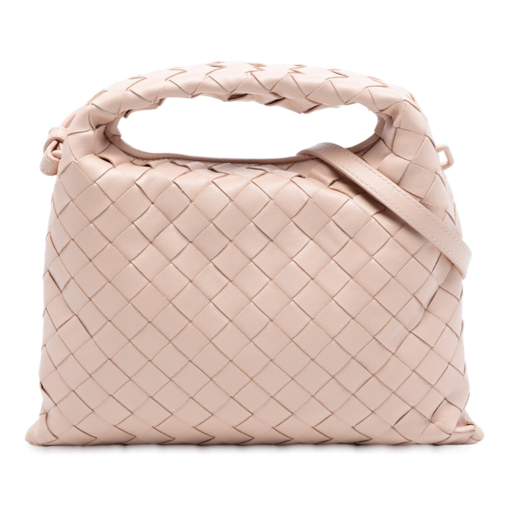Bottega Veneta Mini Calfskin Intrecciato Hop Satchel