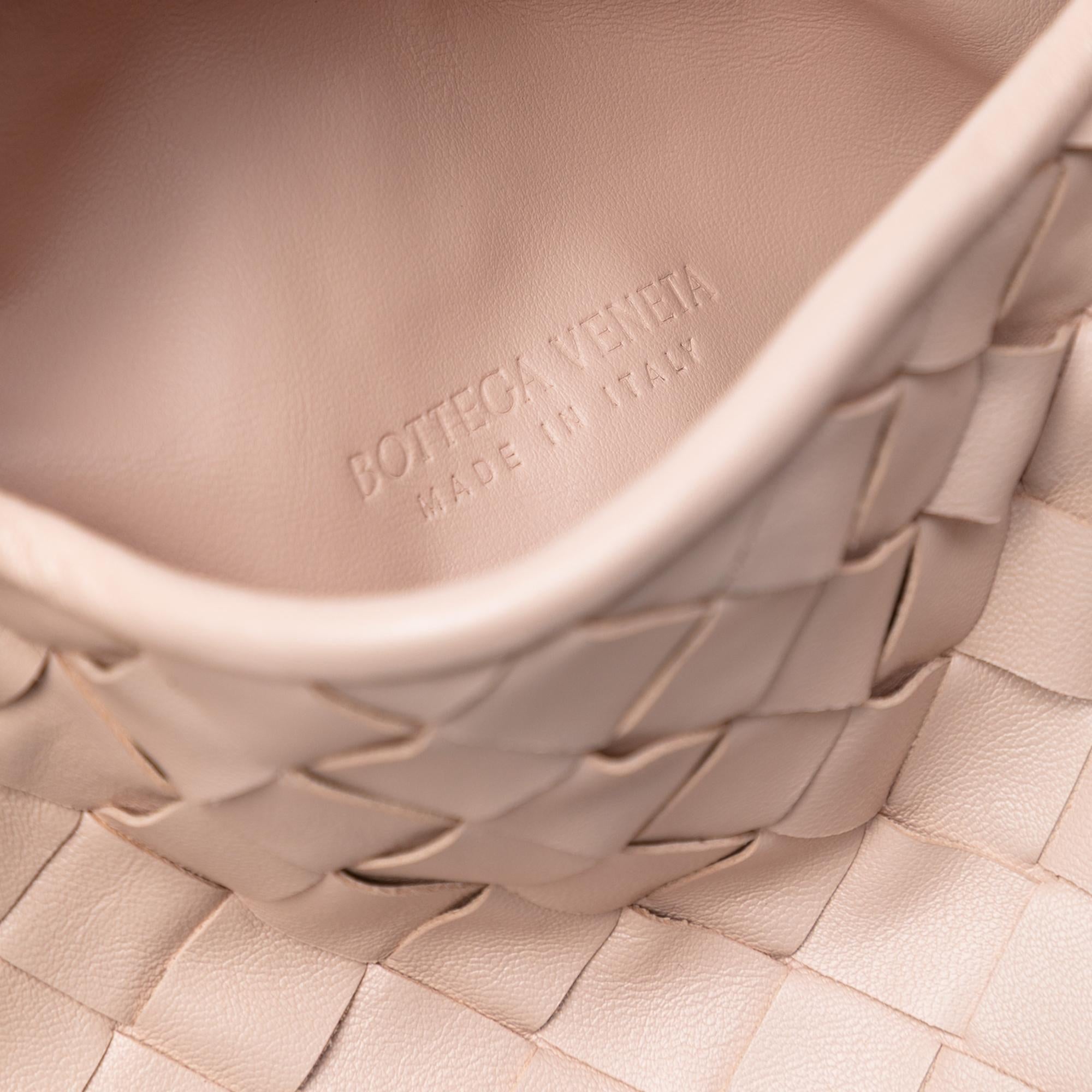 Bottega Veneta Mini Calfskin Intrecciato Hop Satchel