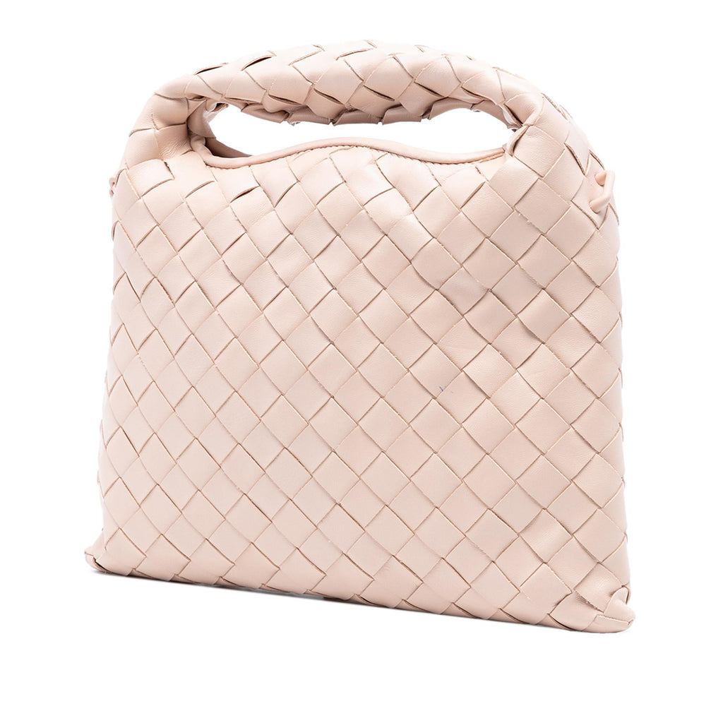 Bottega Veneta Mini Calfskin Intrecciato Hop Satchel